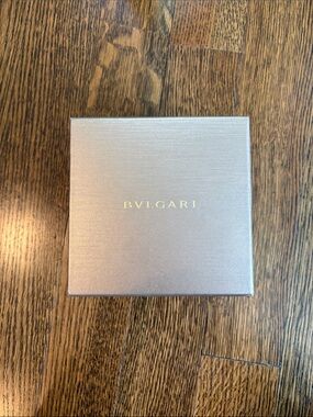 Bvlgari Watch Jewelry Box in a Box in Shimmery Light Gray